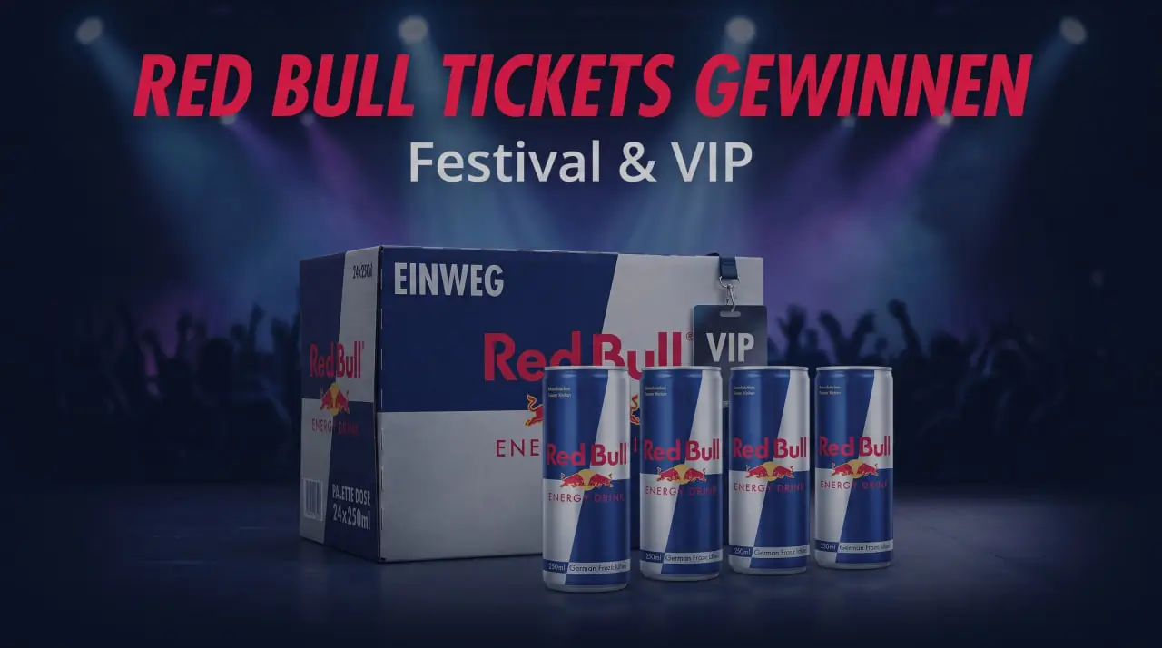 Red Bull Tickets gewinnen – Festival-, Event- und VIP-Verlosungen 2026